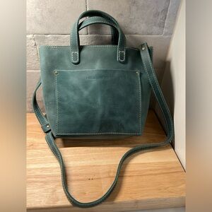 Portland Leather Goods Small Zipper Crossbody Tote